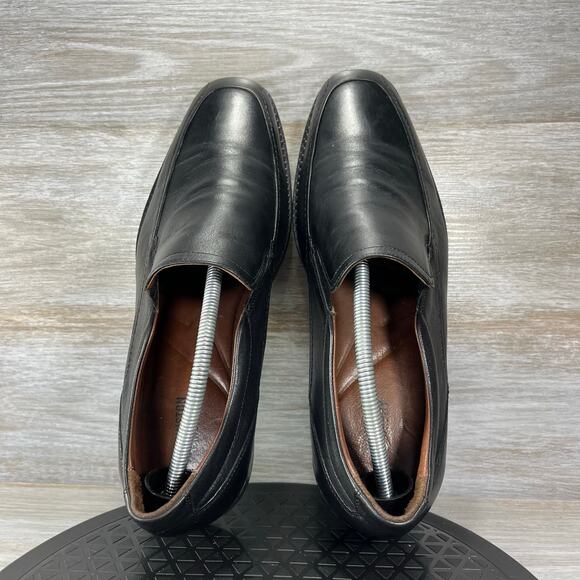 Johnston & Murphy Mens Barlett Black Leather Slip On Loafers Size 11 M - Picture 5 of 10